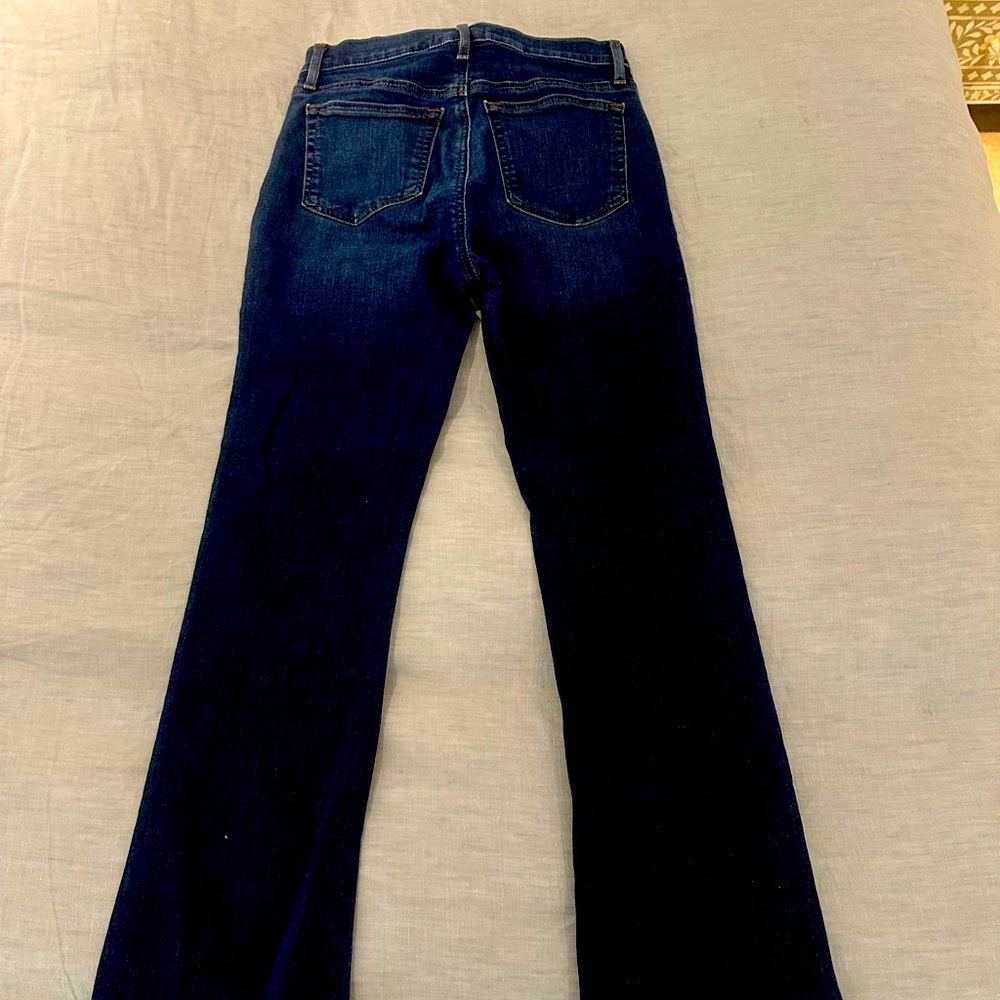 Loft denim blue jeans with button fly